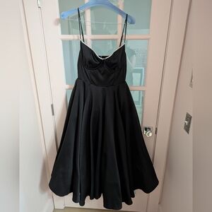 House of CB Mademoiselle Black Tulle Midi Dress